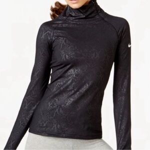 Nike Women's Snakeskin Black Dri fit Hoodie
